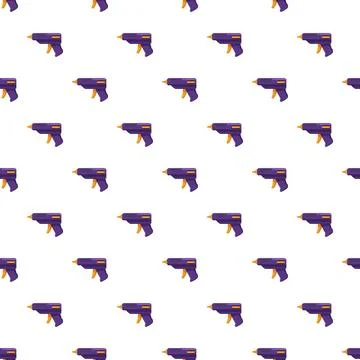 Glue gun tools forming a seamless pattern background イラスト素材