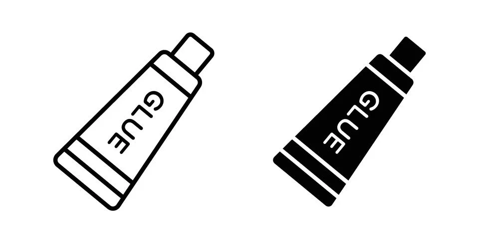 Glue icon design. Simple Vector illustrations.. Stock Illustration