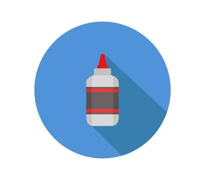 Glue icon illustrated in vector on white background Stock Illustration