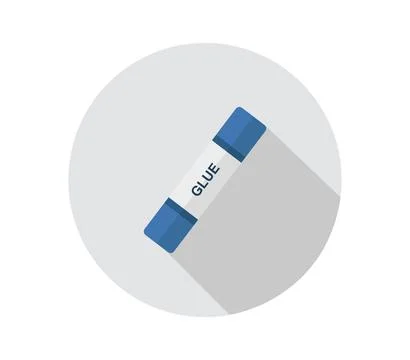 Glue icon illustrated in vector on white background Stock Illustration