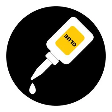 Glue icon. Stock Illustration