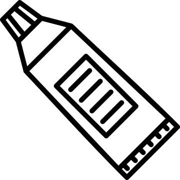 Glue Line Icon Design Stock Illustration