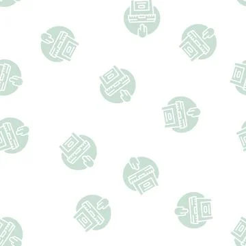 Glue production glyph seamless pattern Stockillustratie