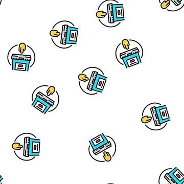 Glue production vector seamless pattern Stockillustratie
