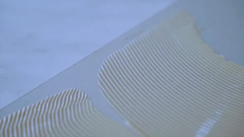 Glue testing in the laboratory, glue application Stock Footage 202047399