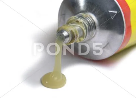 Glue tube detail Stock Photos