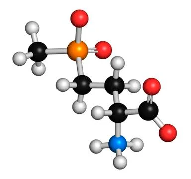Glufosinate herbicide molecule Stock-Illustration