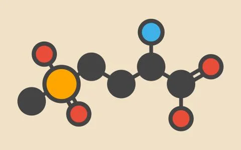 Glufosinate herbicide molecule Stock Illustration