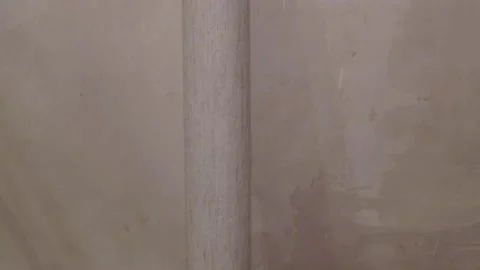 Gluing wallpaper rolls vinyl preparing the surface walls apartment renovation 스톡 동영상 148397268