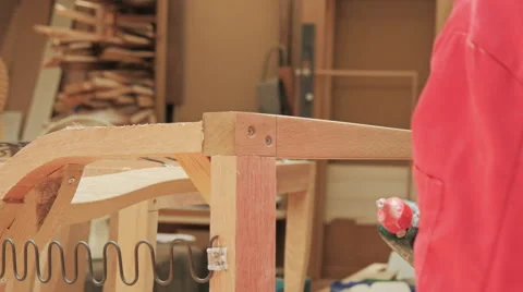 Gluing Wood 스톡 동영상 40333403