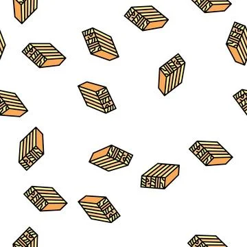 Glulam wood vector seamless pattern Stock Illustration