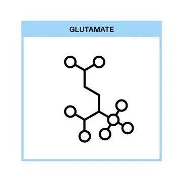 Glutamate formula icon Stock Illustration
