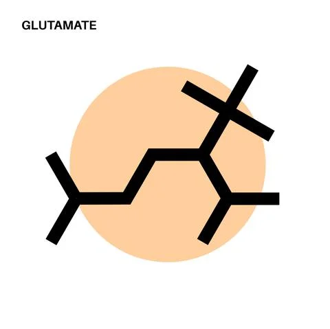 Glutamate formula icon Stock Illustration