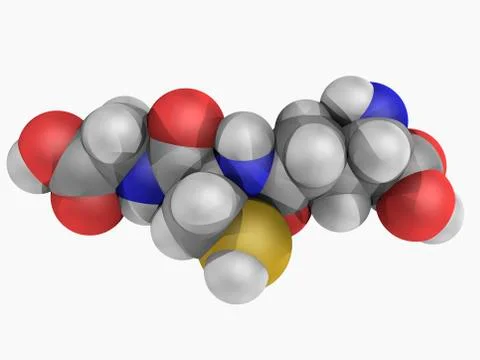 Glutathione molecule Stock Illustration