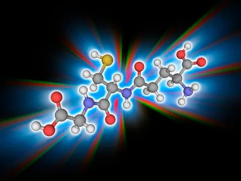 Glutathione organic compound molecule Stock Illustration