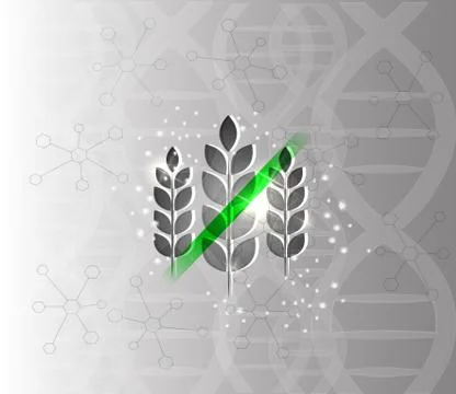 Gluten free background Stock Illustration