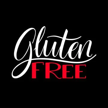 Gluten free calligraphy Illustrazione stock
