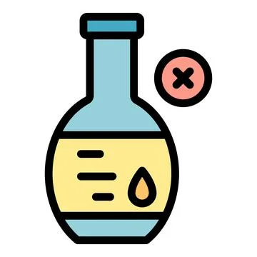 Gluten free flask icon vector flat Ilustración de archivo