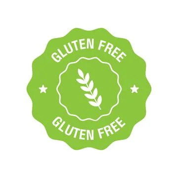 Gluten free label vector icon. Gluten free food icon or dietetic product Stock Illustration