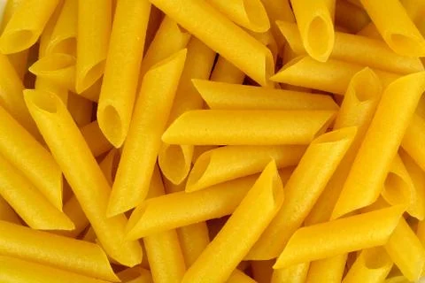 Gluten free penne pasta Stock Photos