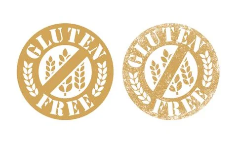 Gluten Free stamp Stock Illustration