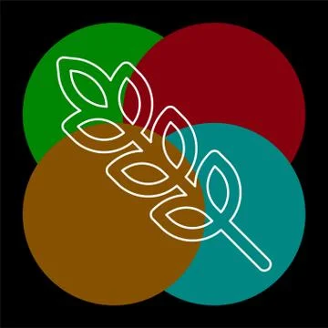 Gluten free vector icon Illustrazione stock