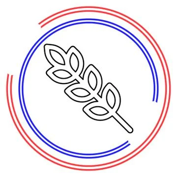 Gluten free vector icon Stock Illustration