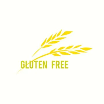 Gluten free vector icon. Vector eco, organic, bio logos or signs. Line style Stock Illustration