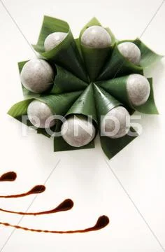 Glutinous rice balls Stock Photos