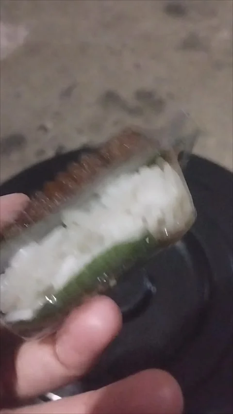 Glutinous rice cake with coconut jam and palm sugar is delicious Stock Footage 295973344