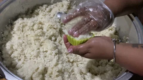 Glutinous rice 库存影片 219196236