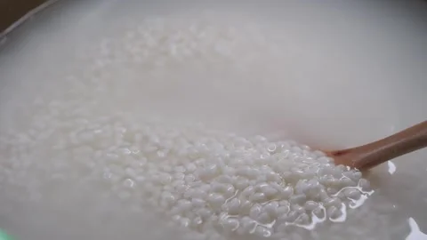 Glutinous rice in water Stock-Footage 276695161