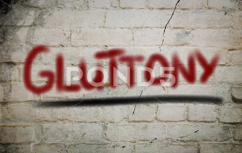 Gluttony concept Stock Illustration