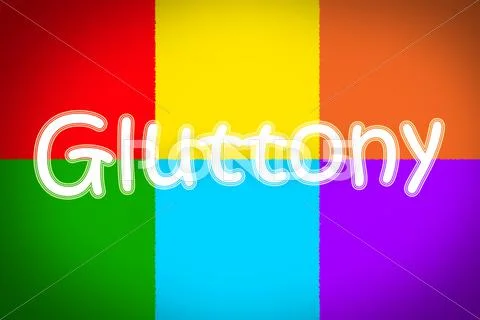 Gluttony concept Stock Illustration