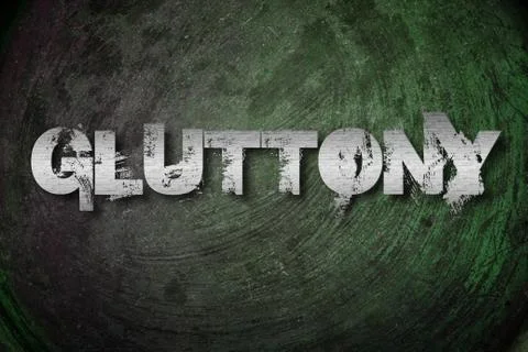 Gluttony concept Stock Illustration