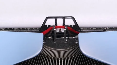 Gluttony Typing Close Up on Retro Typewriter Stock Footage 73019757