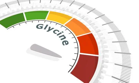 Glycine measuring process Stock Illustration