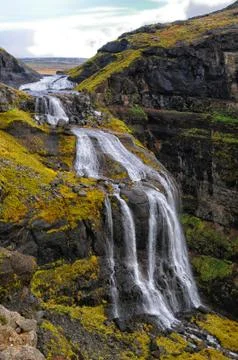 Glymur Waterfall Stock Photos