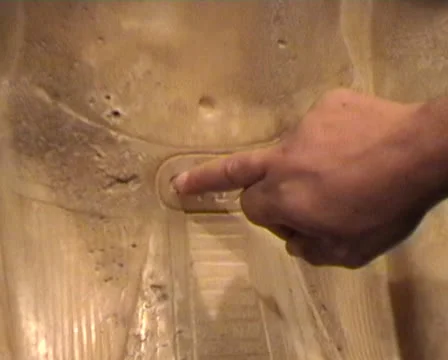 Glyph on alabaster statue Stock Footage 22671595