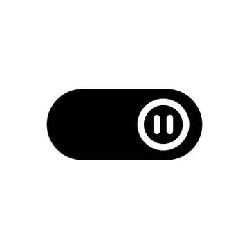 On glyph flat icon Stock Illustration