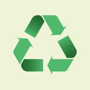 Glyph Recycle icon. Mobius loop. Recycling sign Stock Illustration
