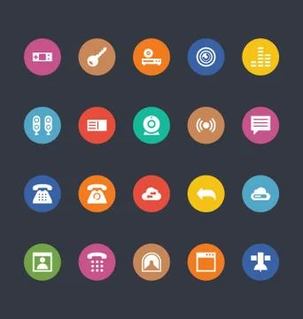 Glyphs Style Vector Stock Illustration