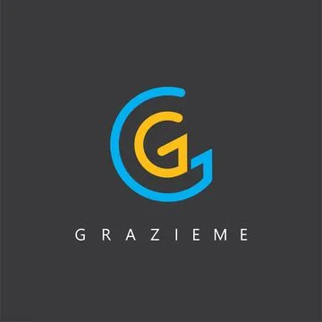 GM letter icon vector concept design template 库存插图