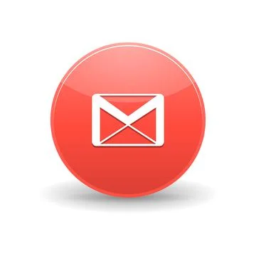 Gmail icon, simple style Stock Illustration