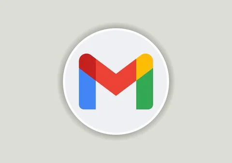 Gmail logo. Google product. Icon of logotype gmail. Editorial vector Stock Illustration