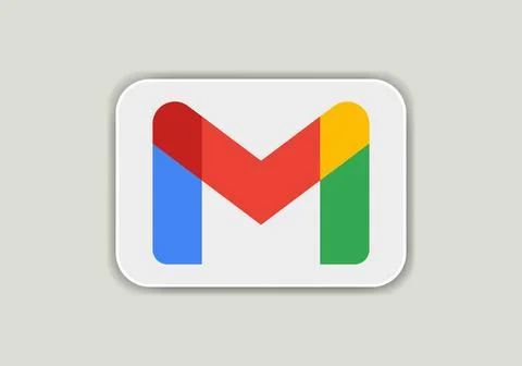 Gmail logo. Google product. Icon of logotype gmail. Editorial vector Stock Illustration