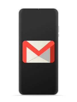 Gmail logo icon on smartphone screen Stock Illustration
