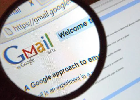 Gmail old style logo. Stockfoto's