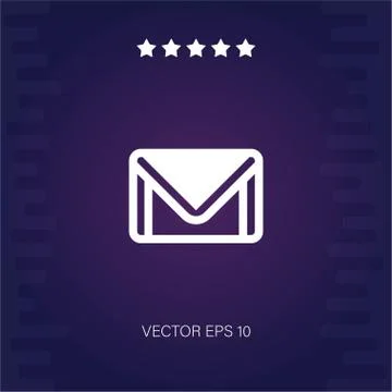Gmail vector icon Stock Illustration