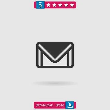 Gmail vector icon Stock Illustration